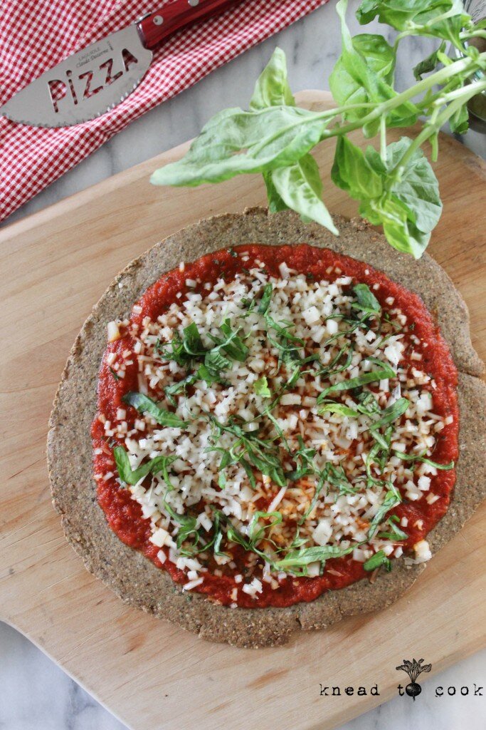 Buckwheat Groat and Almond Pizza Crust. Vegan. GF.