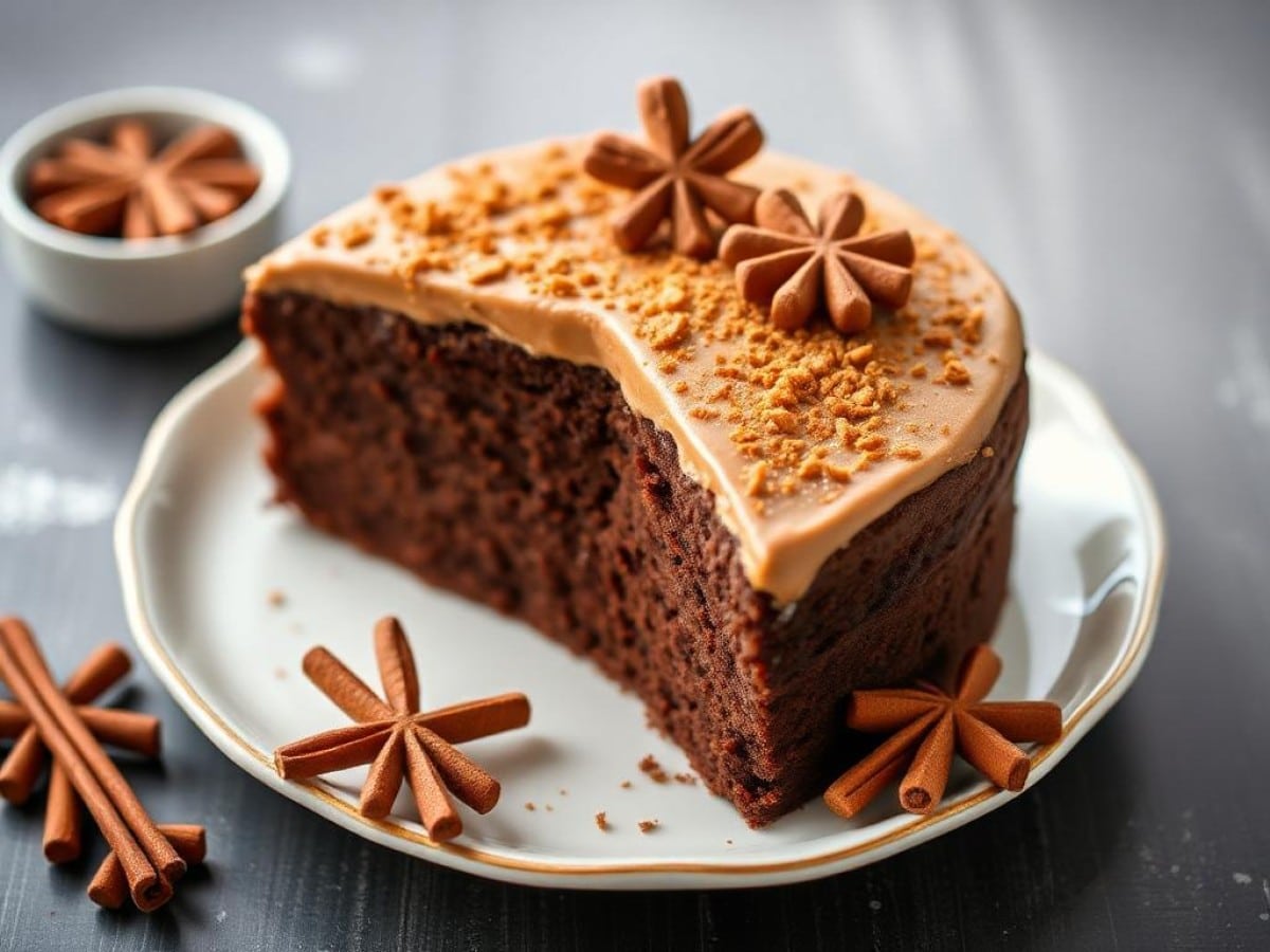 Cake au chocolat et aux épices de pain d’épices