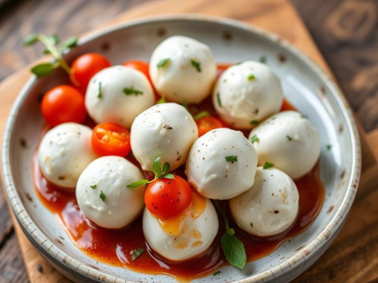 Pour vos salades ou tartines, elles seront encore meilleures : la recette des billes de mozzarella marinées