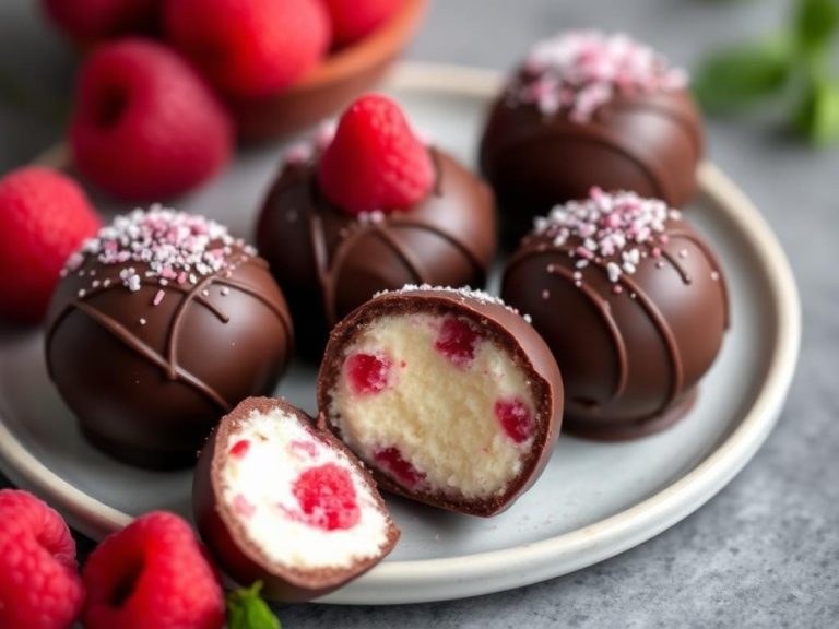 Raspberry Cheesecake Truffles