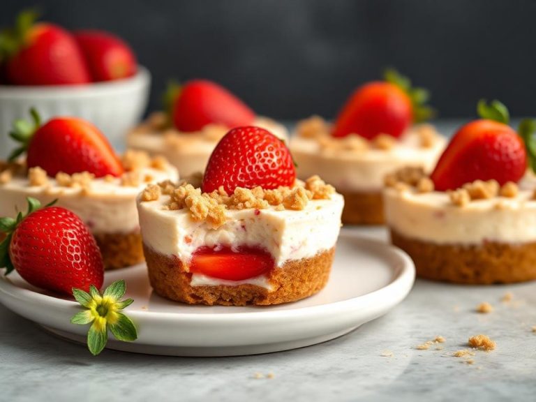 Mini Strawberry Cheesecakes