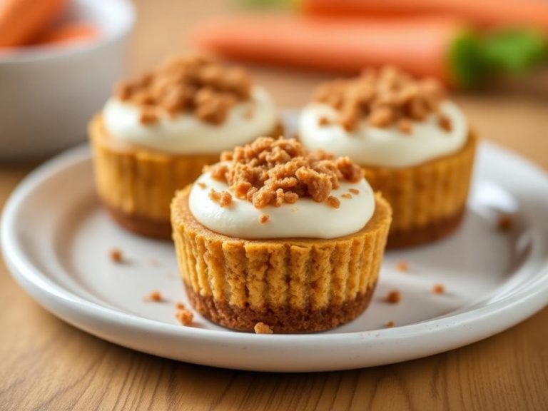 Mini Carrot Cake Cheesecakes