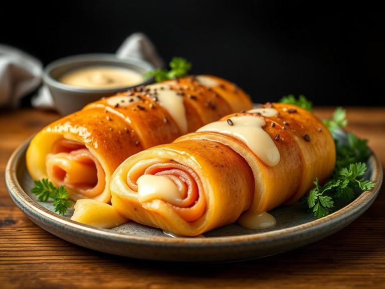 Roulé de pommes de terre à la raclette de savoie et au jambon