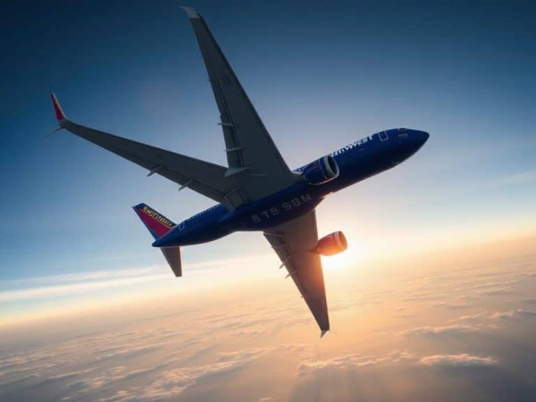: A Southwest Airlines plane takes off from Hollywood Burbank Airport on July 25, 2024 in Burbank, California.