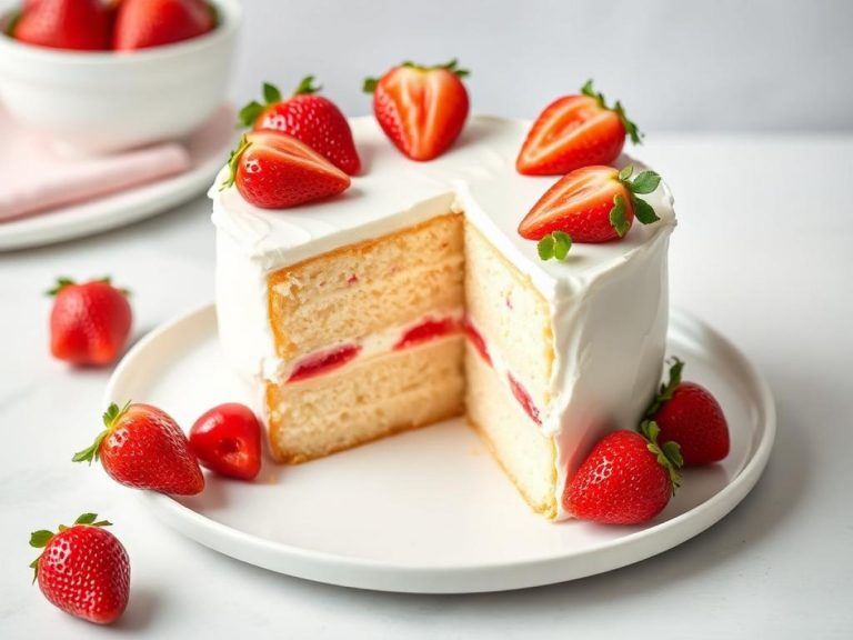 Strawberry Sponge Cake