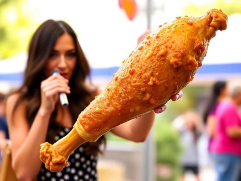 Courteney Cox eats a turkey leg at Disneyland