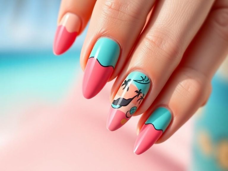 Aruba-Inspired Travel Nails