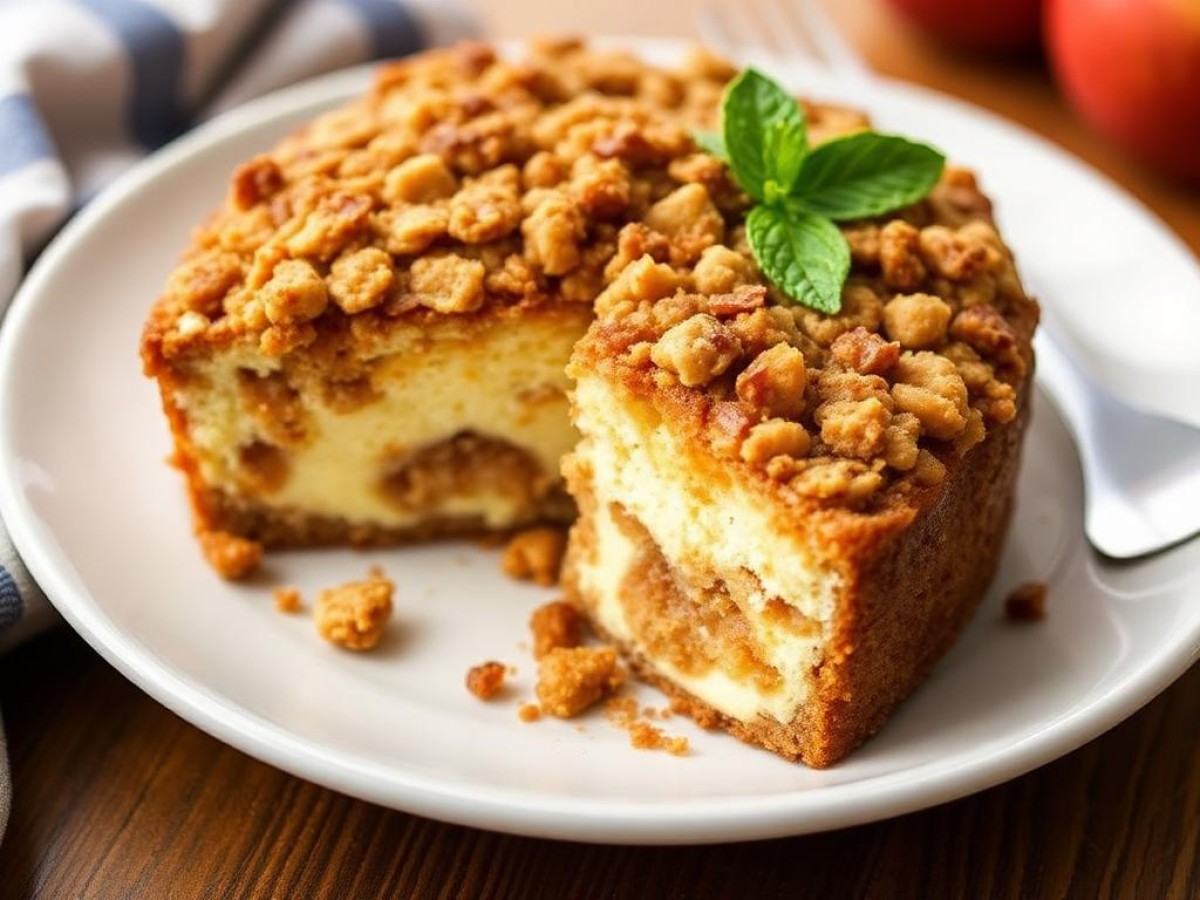 Apple Crisp Cheesecake Bread