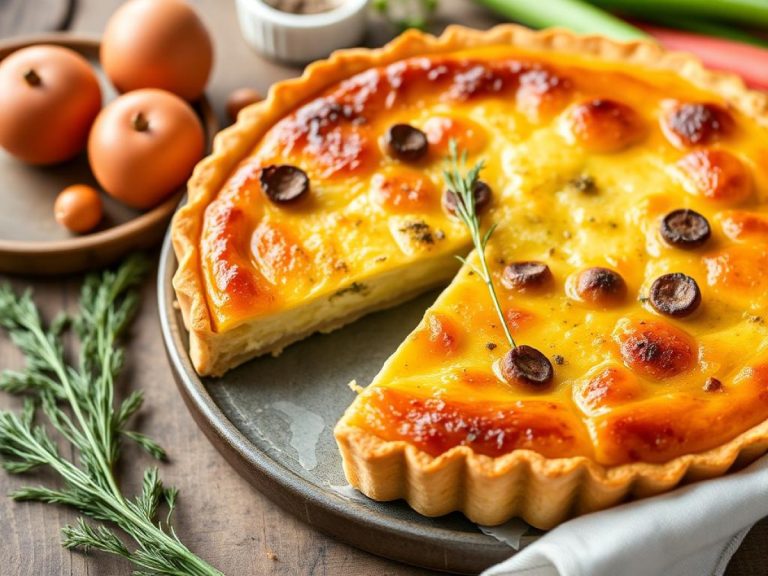 Tarte aux poireaux (6 étapes faciles et vidéo)