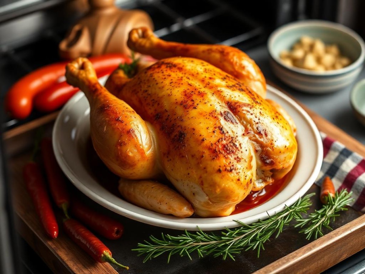 Comment cuire un poulet au four ?