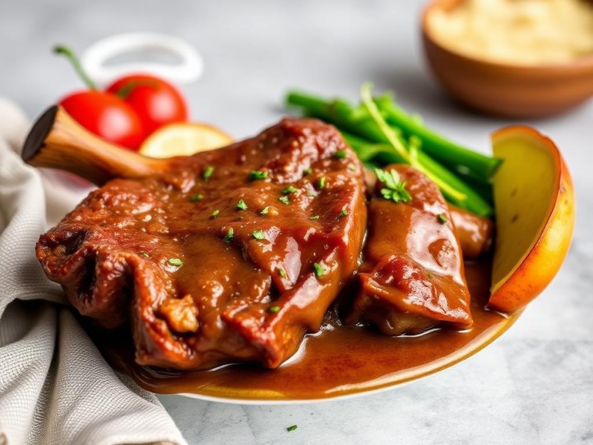 Jarret de boeuf façon osso bucco