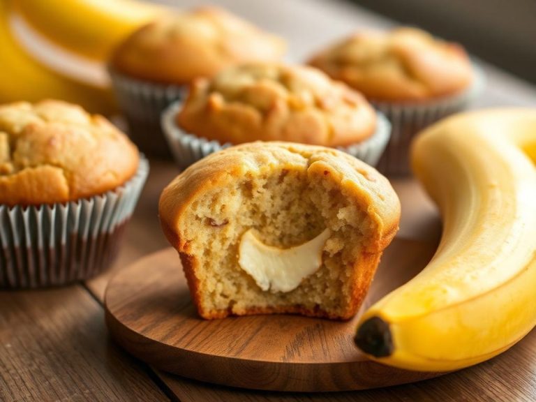 Banana Cream Cheese Muffins