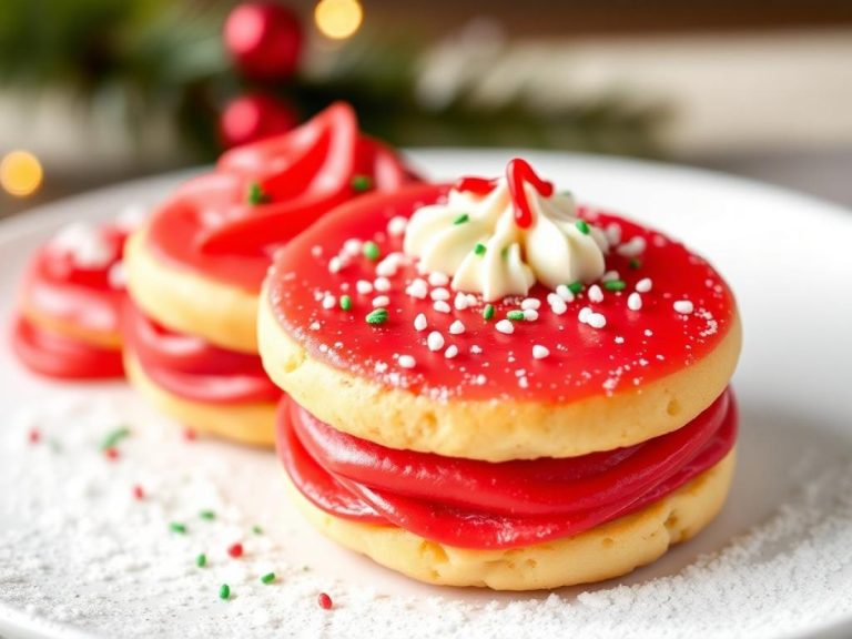 Christmas Shortbread Sandwich Cookies