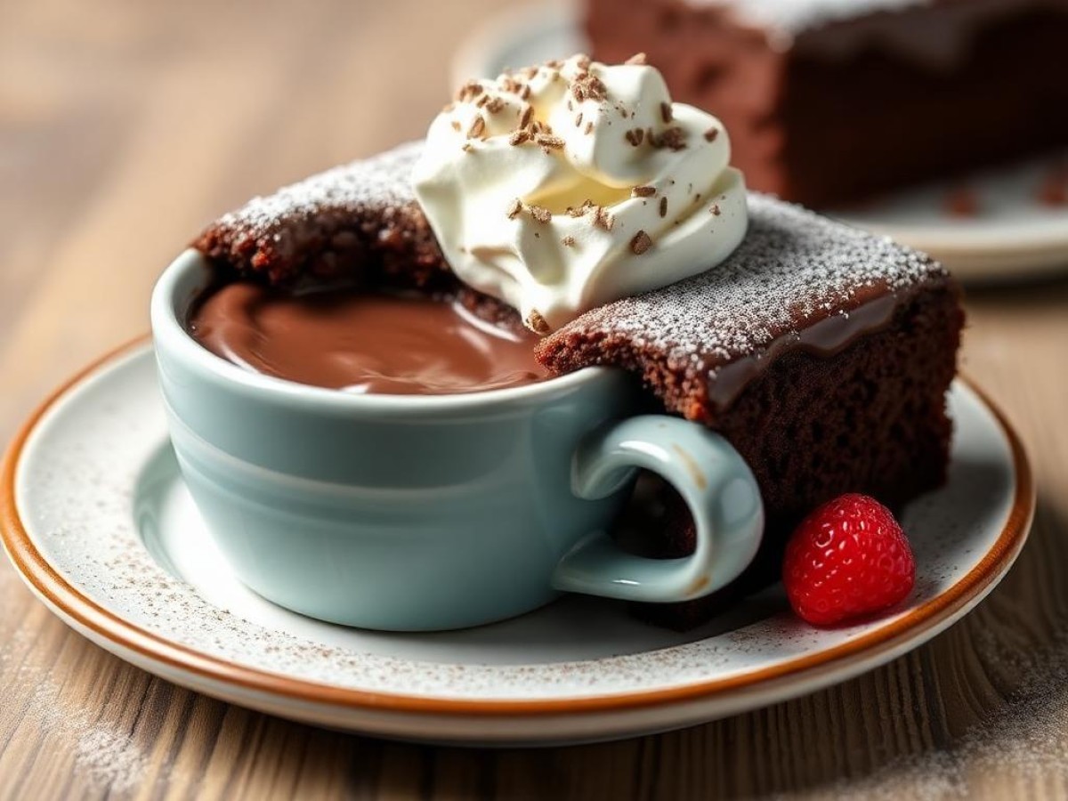 Hot Chocolate Poke Cake