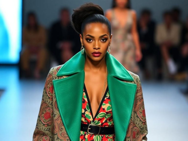 Olandria Carthen walks the runway at the Sergio Hudson Fashion Show during September 2025 New York Fashion Week on September 12, 2025 in New York City.