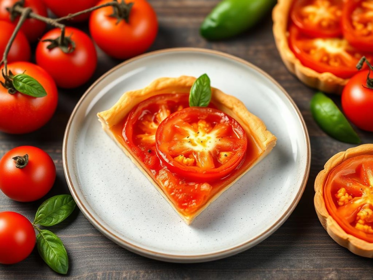 Tarte à la tomate : la recette de notre chef qui change avec une touche gourmande