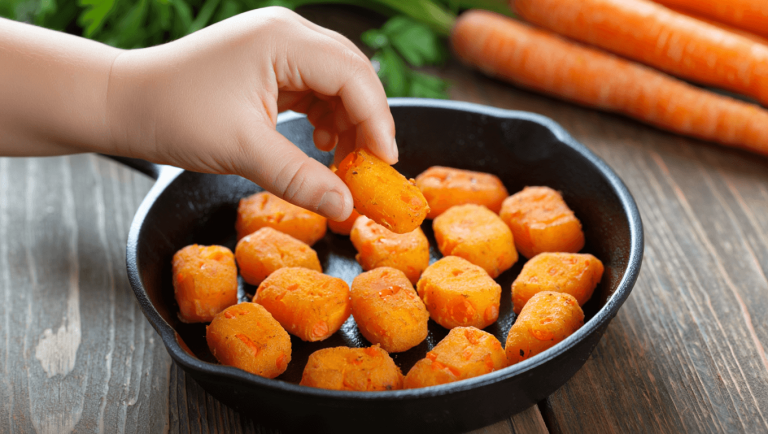 Que cuisiner ce mardi 7 octobre 2025 ?  Testez cette recette de nuggets de carottes à la poêle régressive et gourmande