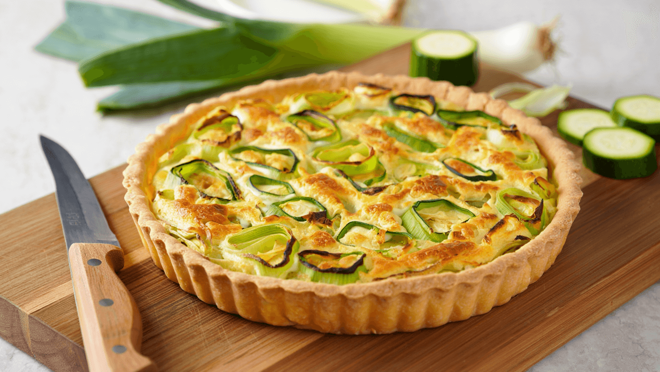 Tarte poireaux-courgettes : la recette parfaite pour passer de l’été à l’automne