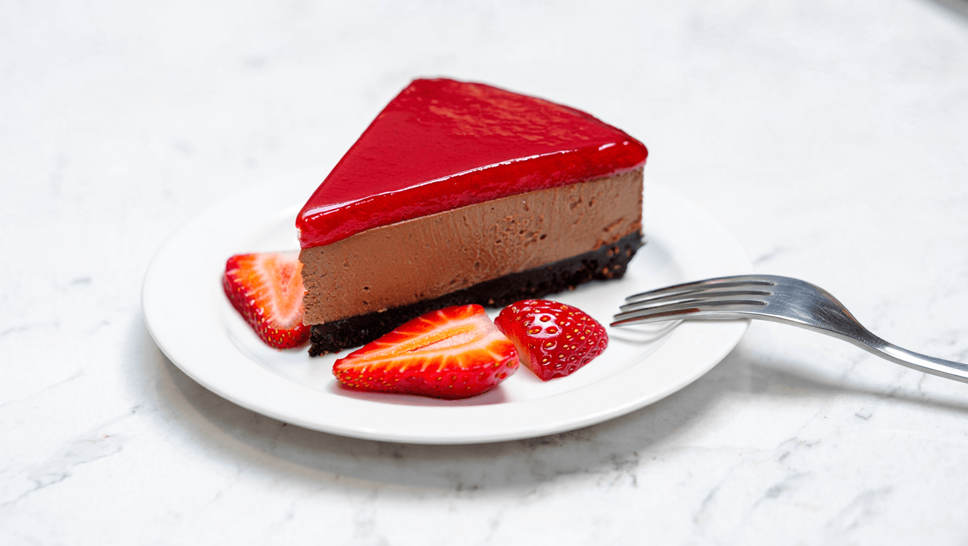 Strawberry Chocolate Cheesecake
