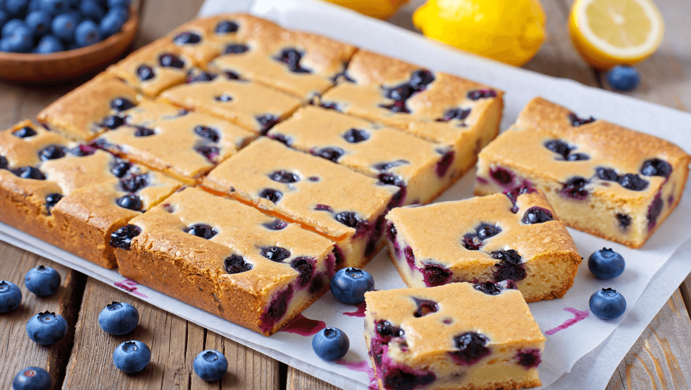 Blueberry Lemon Blondies