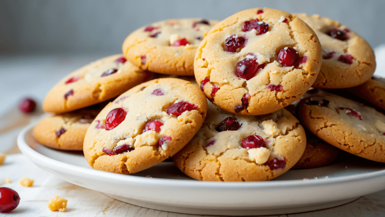 Fresh Cranberry White Chocolate Cookies