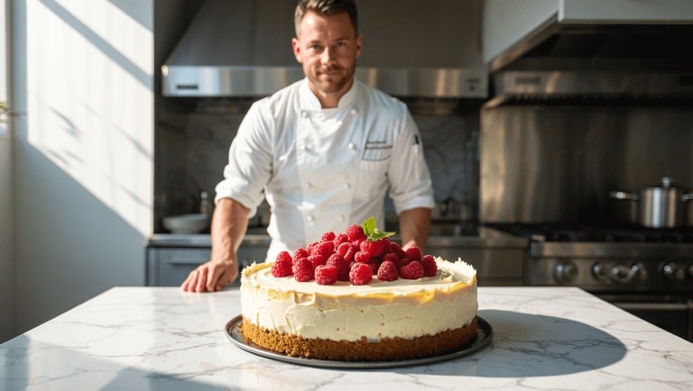 “Pas de farine, pas de cuisson” : Philippe Etchebest partage sa recette facile du cheesecake