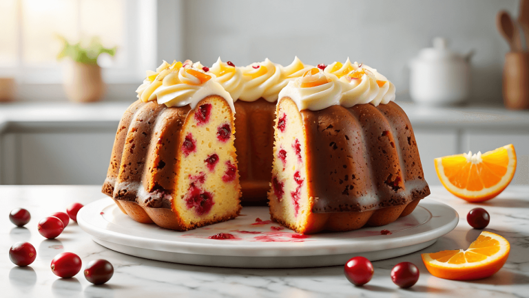 Orange Cranberry Bundt Cake