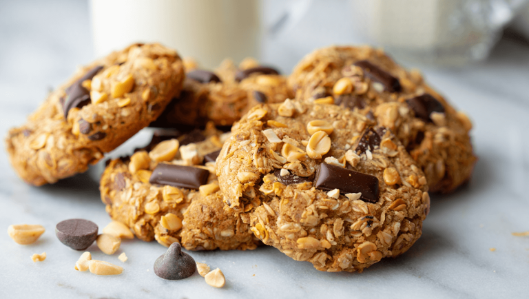 Peanut Butter Chocolate Granola Cookies