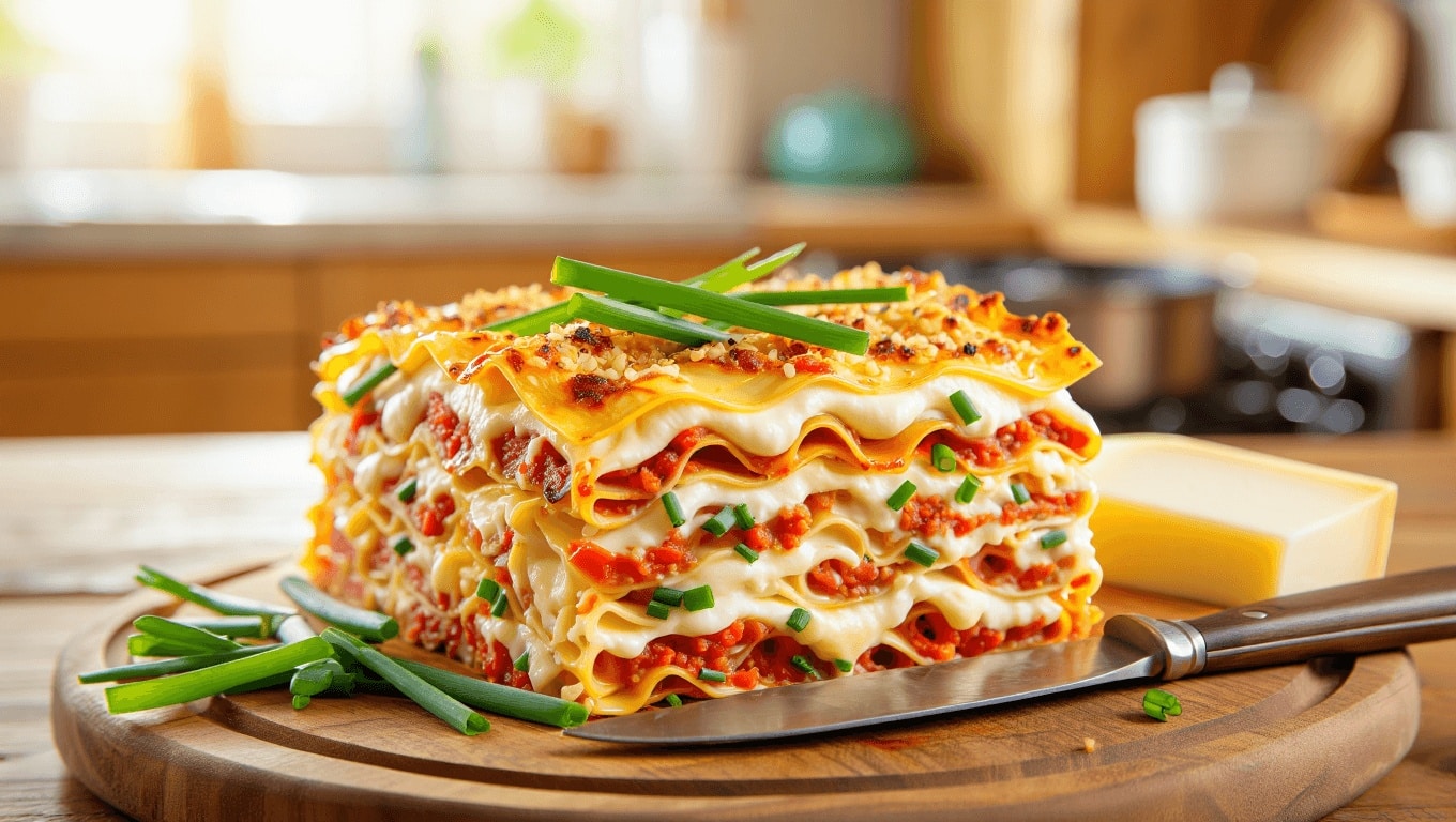 Et si on changeait de la tartiflette ? Essayez ces lasagnes montagnardes express à la raclette