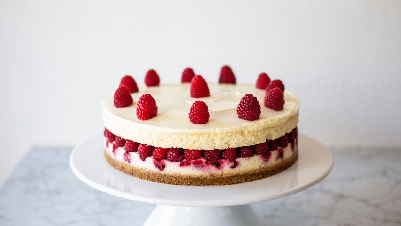 Raspberry Cheesecake Cake