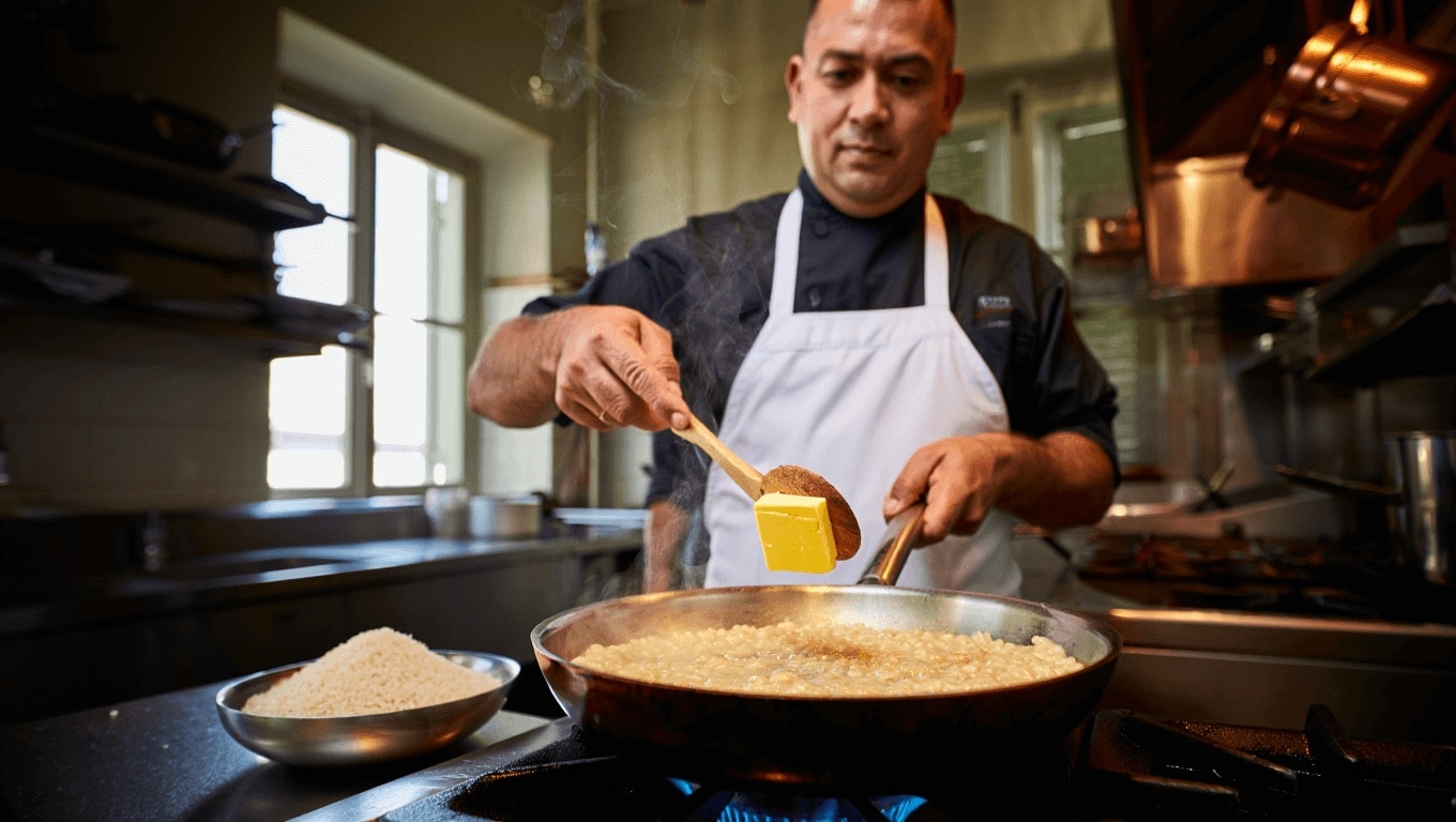 Le risotto est bien meilleur avec cette astuce de chef italien (et elle change tout)