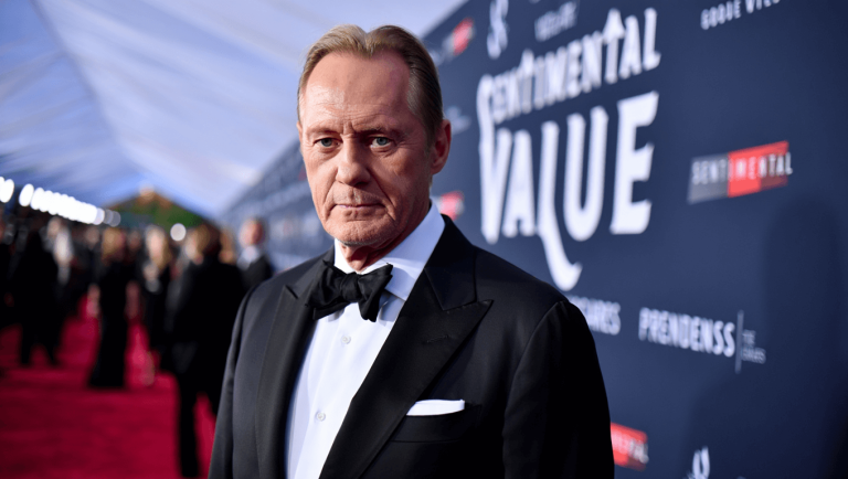 Stellan Skarsgard arrives at the Los Angeles Premiere Of Neon