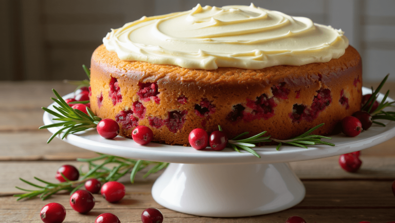 Christmas Cranberry Pound Cake
