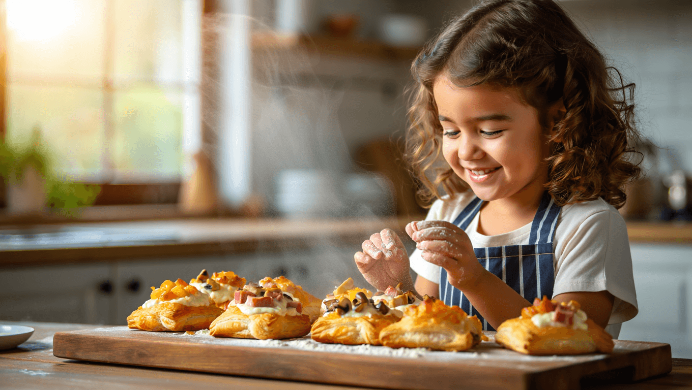 Nina Métayer partage la recette préférée de ses enfants : ses feuilletés jambon-béchamel