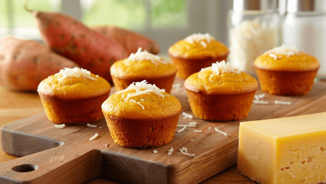 Nina Métayer dévoile sa recette de petits muffins à la patate douce et au Comté, idéale pour l’apéro