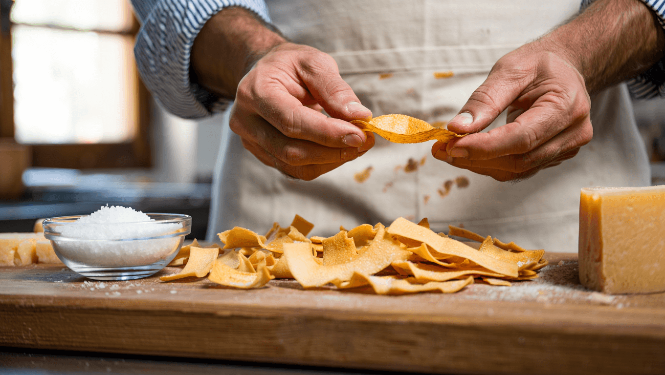 Un Italien révèle comment utiliser le parmesan jusqu’au bout avec cette recette apéro en 3 minutes
