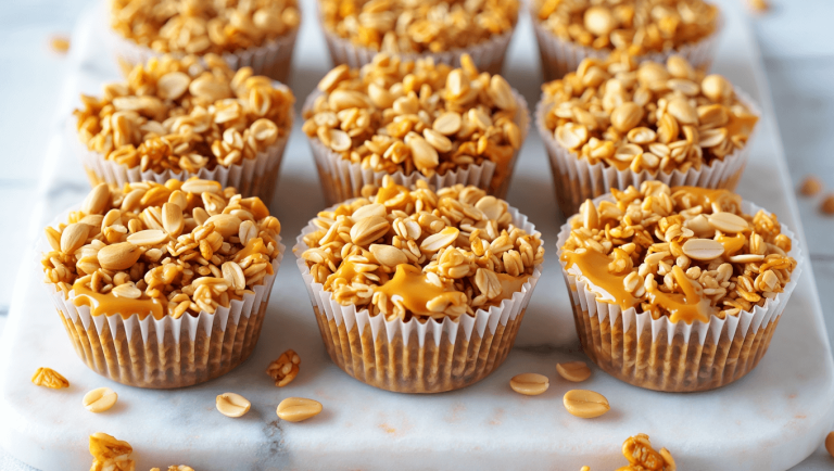 No Bake Peanut Butter Granola Cups