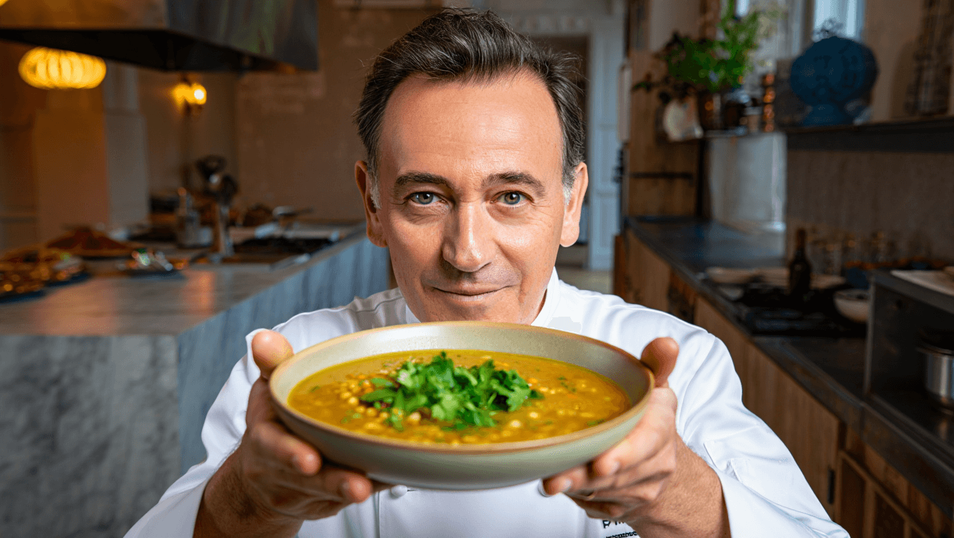 Envie d’une soupe nourrissante ? François-Régis Gaudry livre une recette riche en protéines à tester cet hiver
