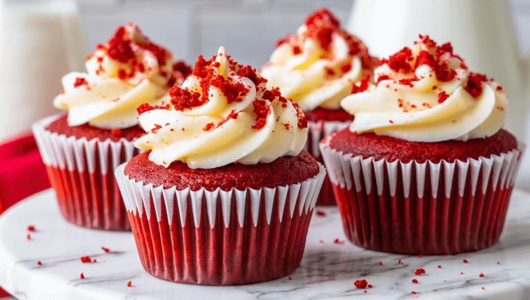 Red Velvet Cheesecake Cupcakes