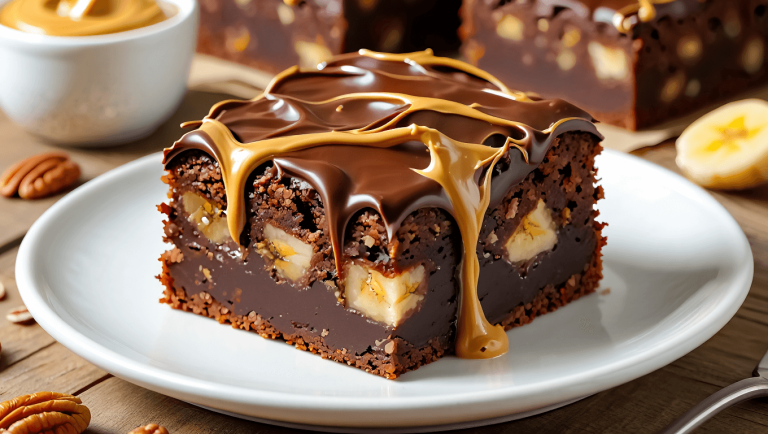 Chocolate Covered Banana Brownies