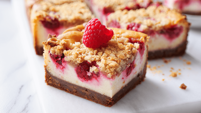 Chocolate Raspberry Cheesecake Crumb Cake