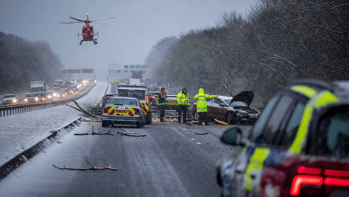 Drivers risk nationwide traffic chaos amid urgent response from air ambulance and 'specialist teams'