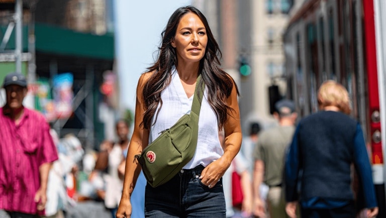Joanna Gaines attends the Build Series collaged with Fjallraven High Coast Hip Pack