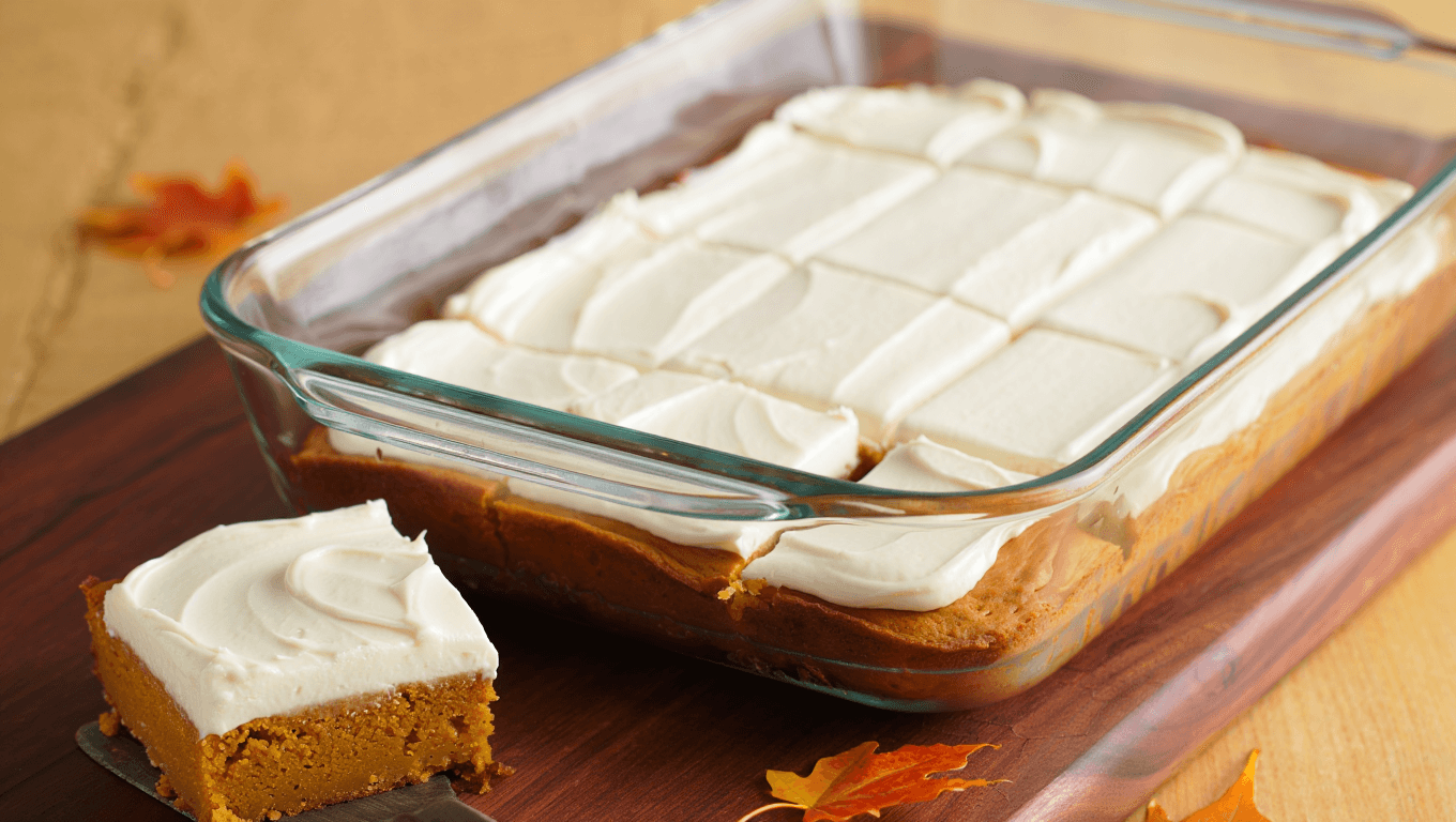 Pumpkin Bars with Cream Cheese