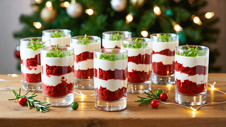 10 idées recettes de verrines de Noël salées, faciles et pas chères pour les fêtes