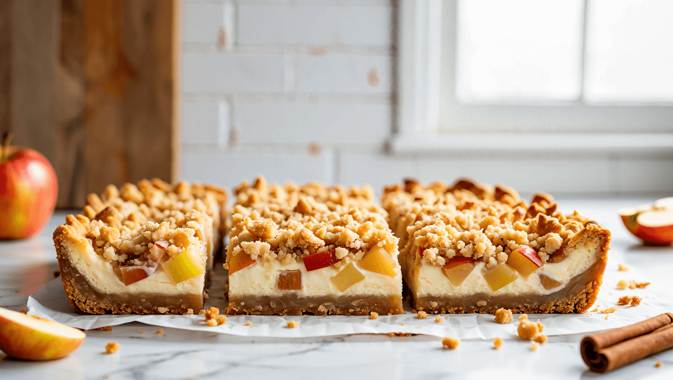 Easy Apple Cheesecake Bars
