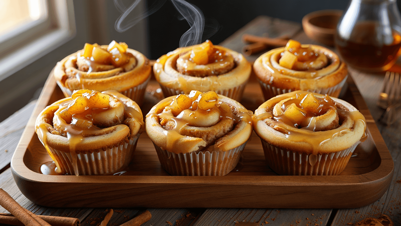 Apple Cinnamon Roll Cupcakes