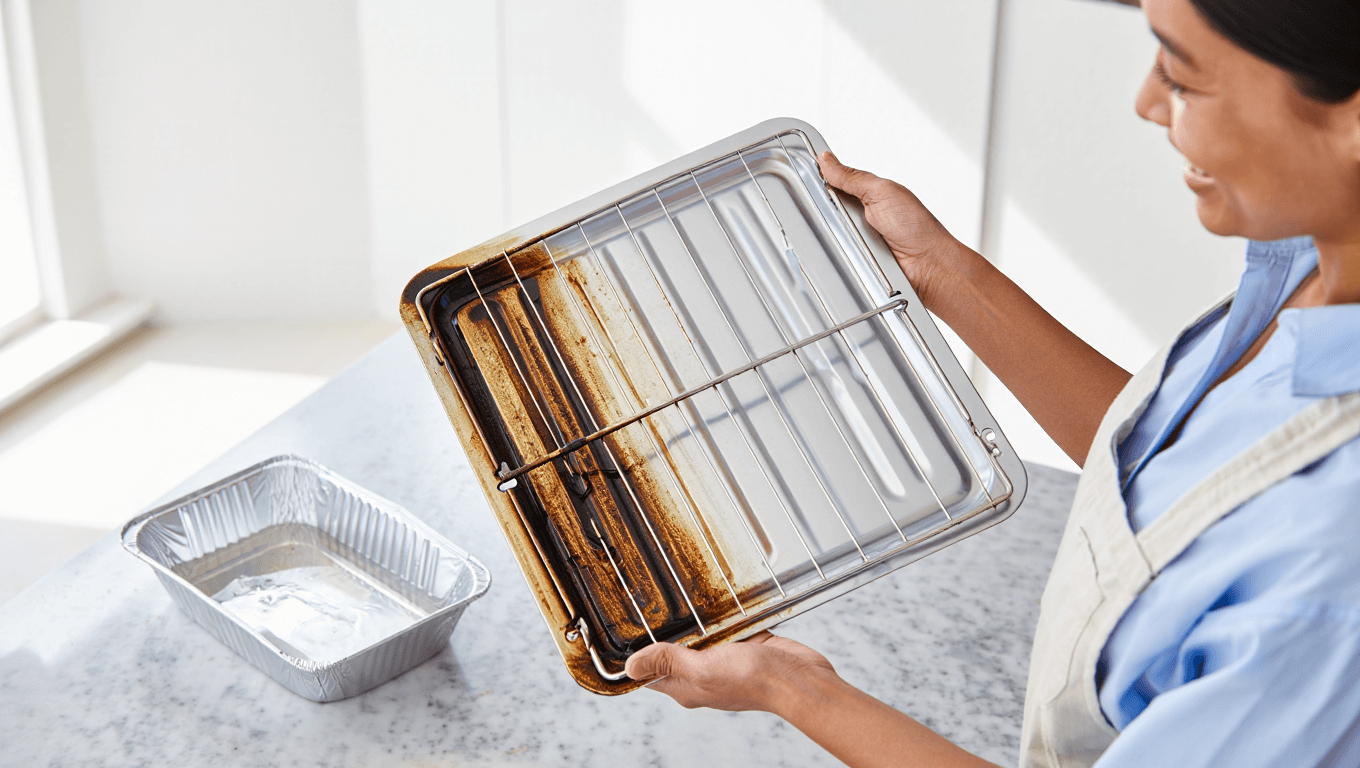 C’est souvent un enfer : l’astuce pour nettoyer une grille de four bien encrassée