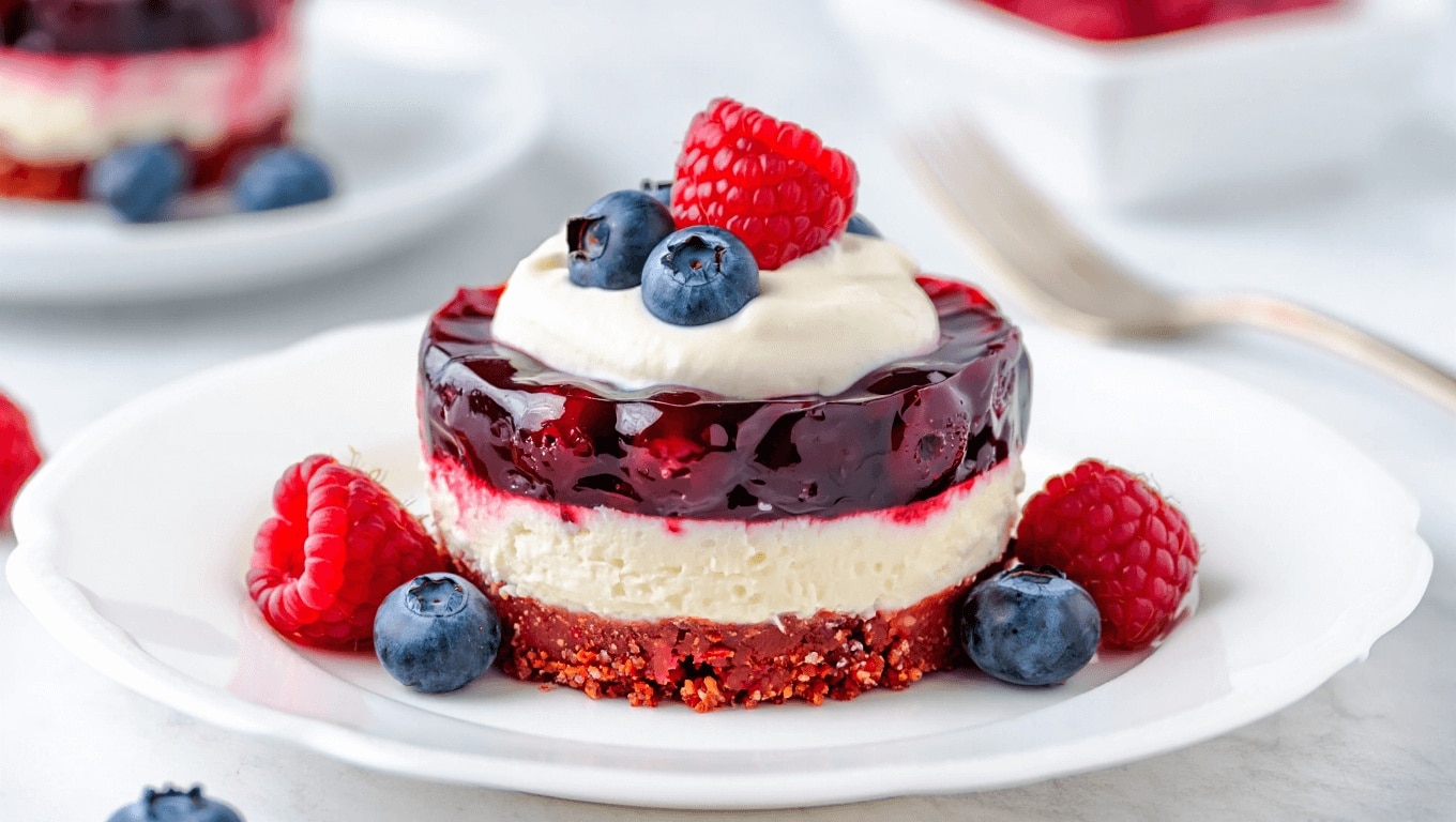 No Bake Summer Berry Lasagna