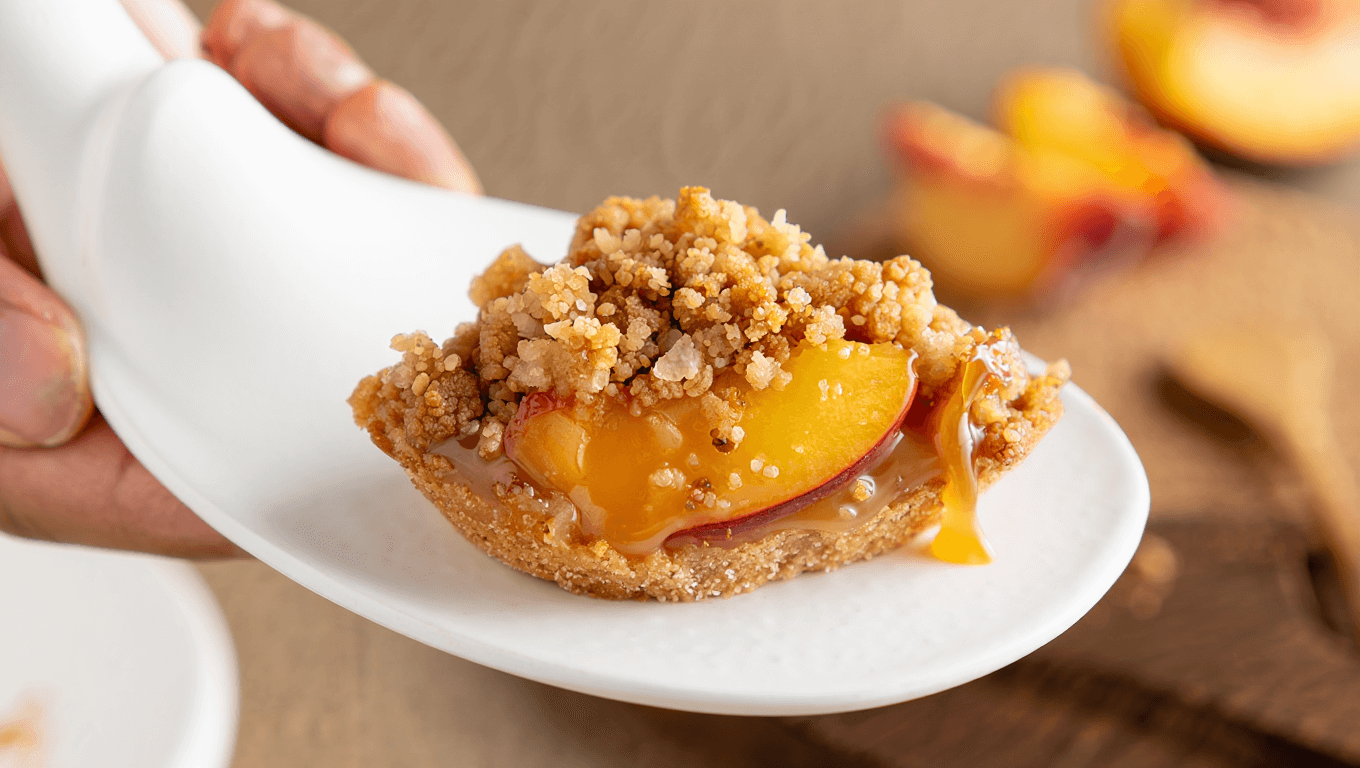 Crumble Mini Peach Pie